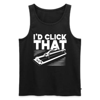 Flooring installer, tile warehouse - Men's Premium Organic Tank Top - black - Front - Michal (187cm)