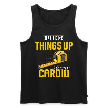 Flooring installer, tile warehouse - Men's Premium Organic Tank Top - black - Front - Michal (187cm)