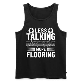 Flooring installer, tile warehouse - Men's Premium Organic Tank Top - black - Front - Michal (187cm)