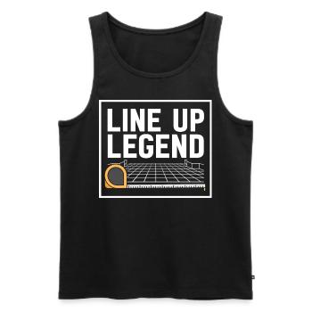 Flooring installer, tile warehouse - Men's Premium Organic Tank Top - black - Front - Michal (187cm)