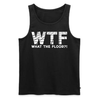 Flooring installer, tile warehouse - Men's Premium Organic Tank Top - black - Front - Michal (187cm)