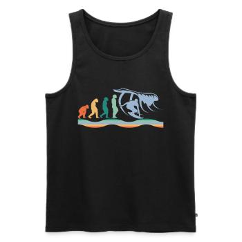 Surfer Sport Vintage Surfer Planche de surf - Débardeur bio Premium Homme - noir - Devant - AI Model Male 178 light (178cm)