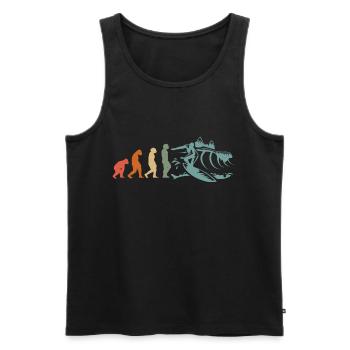 Surfer-Sport Evolution Surfer Planche de surf - Débardeur bio Premium Homme - noir - Devant - AI Model Male 178 light (178cm)