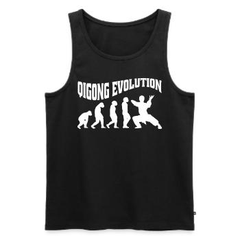 Qi-Gong Chigong Meditation Thai-Chi Evolution - Männer Premium Bio Tank Top - Schwarz - Vorne - AI Model Male 178 light (178cm)