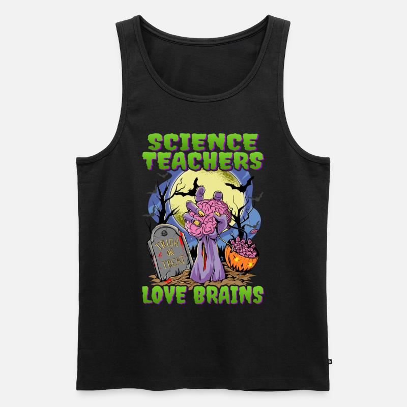 Professeur de sciences Halloween - Débardeur bio Premium Homme - noir
