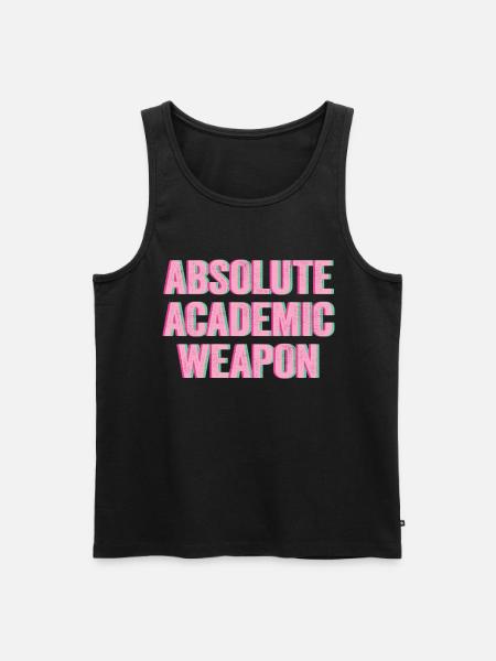 Student Absolute Academic Weapon - Men's Premium Organic Tank Top - black