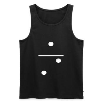 Domino Game Tile 1-2 - Drôle de costume de groupe - Débardeur bio Premium Homme - noir - Devant - Michal (187cm)