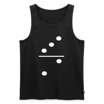 Domino Game Tile 3-2 - Drôle de costume de groupe - Débardeur bio Premium Homme - noir - Devant - Michal (187cm)
