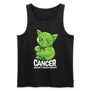Cancer Lymphome non hodgkinien - Débardeur bio Premium Homme - noir - Devant - AI Model Male 178 light (178cm)