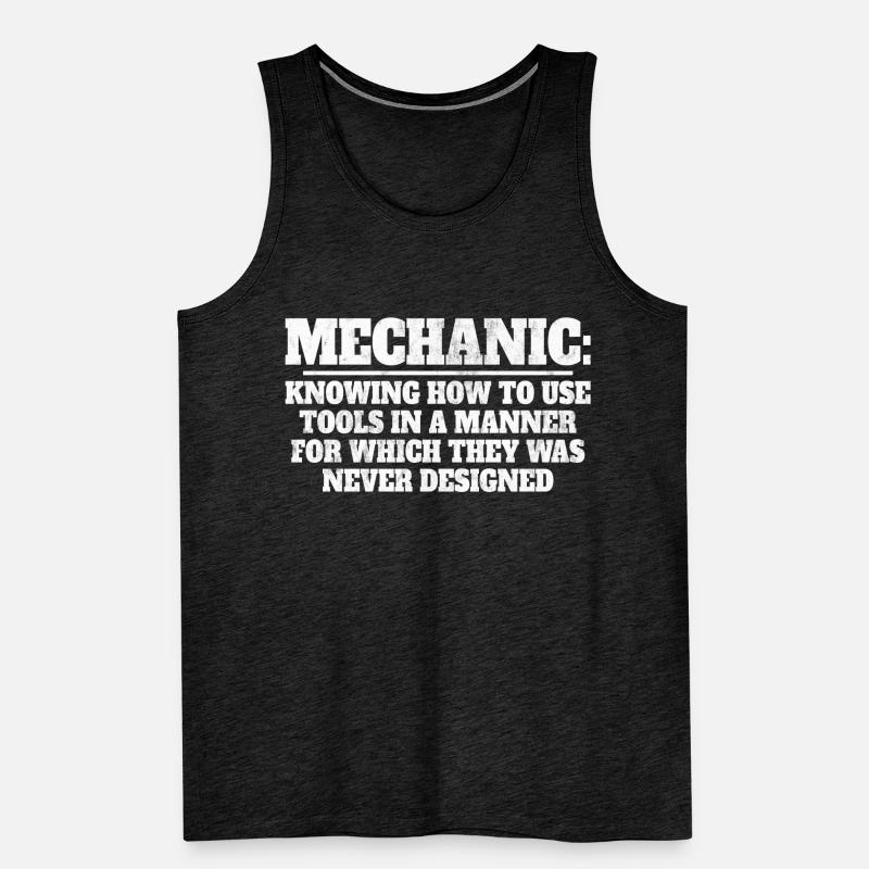 Installation Technician Elevator Mechanic Men's Premium Organic Tank Top