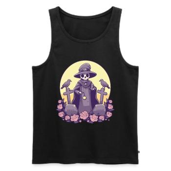 Kawaii Pastel Goth Cute Witchy Death - Men's Premium Organic Tank Top - black - Front - Michal (187cm)