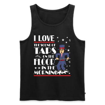 Tap Dance - Clogging Dance - Tap Dancer - Men's Premium Organic Tank Top - black - Front - AI Model Male 178 light (178cm)