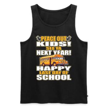 School bus attendant - school bus driver - Men's Premium Organic Tank Top - black - Front - Michal (187cm)
