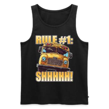 School bus attendant - school bus driver - Men's Premium Organic Tank Top - black - Front - Michal (187cm)