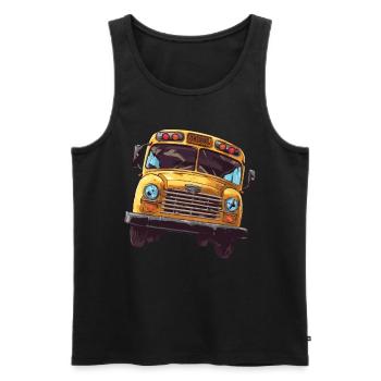 School bus attendant - school bus driver - Men's Premium Organic Tank Top - black - Front - Michal (187cm)