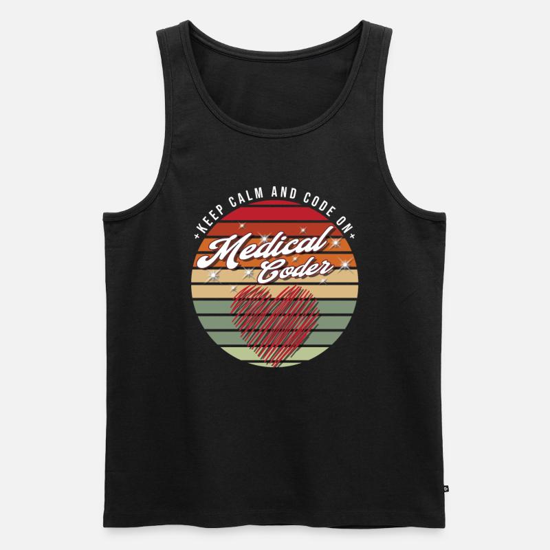 Medical Assistant - Medical Coder - Men's Premium Organic Tank Top - black