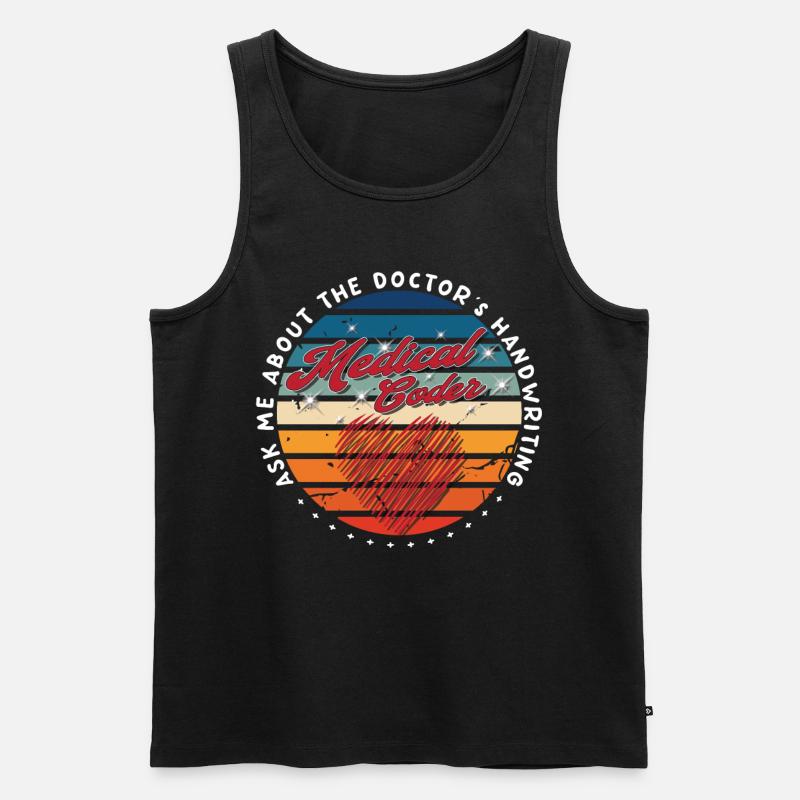 Medical Assistant - Medical Coder - Men's Premium Organic Tank Top - black