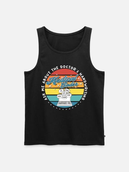 Medical Assistant - Medical Coder - Men's Premium Organic Tank Top - black