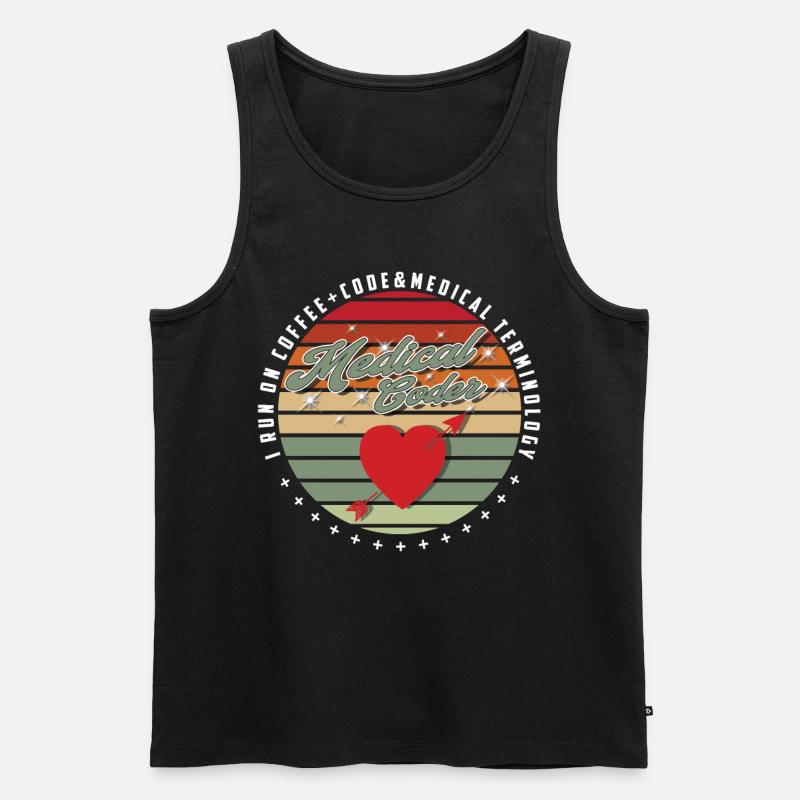 Medical Assistant - Medical Coder - Men's Premium Organic Tank Top - black
