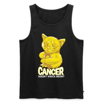 Le cancer ne vainc pas le cancer de la vessie - Débardeur bio Premium Homme - noir - Devant - AI Model Male 178 light (178cm)