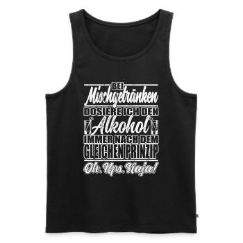Oh. ups. naja! - Alkohol liebhaber - lustiges - Männer Premium Bio Tank Top - Schwarz - Vorne - AI Model Male 178 light (178cm)