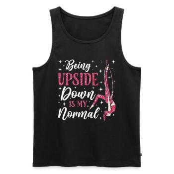Aerial Silk Akrobatik Circus Aerialist - Männer Premium Bio Tank Top - Schwarz - Vorne - Michal (187cm)