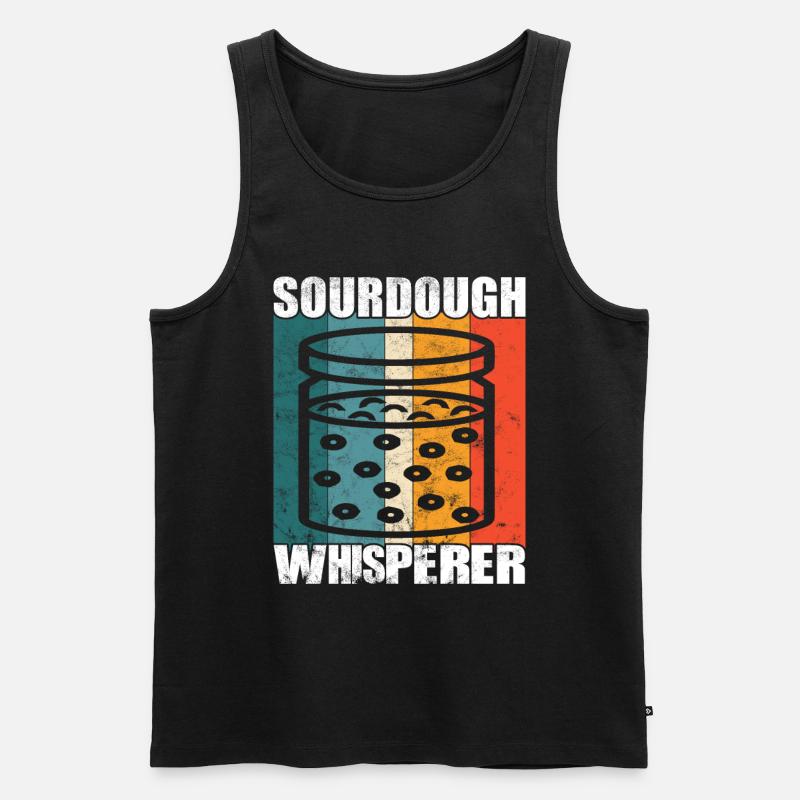 Sauerteig Whisperer - Brotbackfans - - Männer Premium Bio Tank Top - Schwarz