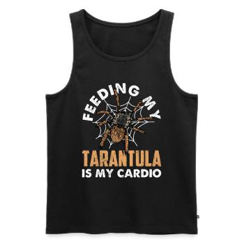 Das Füttern Meiner Tarantula Ist Mein Cardio - Männer Premium Bio Tank Top - Schwarz - Vorne - Michal (187cm)