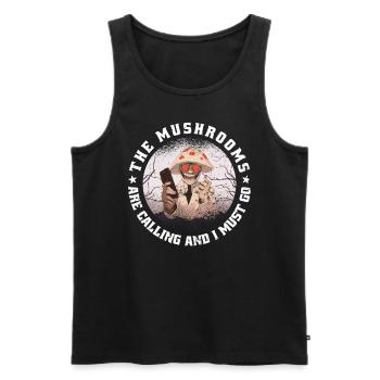 Pilze Pilzsammler Mushrooms Züchter lustiges fungi - Männer Premium Bio Tank Top - Schwarz - Vorne - AI Model Male 178 light (178cm)
