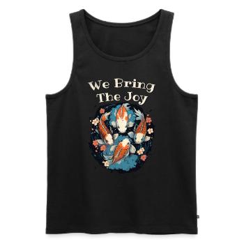 koi fish koi carp koi garden pond funny - Men's Premium Organic Tank Top - black - Front - Michal (187cm)