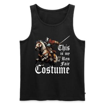 Dies Ist Meine Ren Faire -Kostüm Renaissance - Männer Premium Bio Tank Top - Schwarz - Vorne - AI Model Male 178 light (178cm)