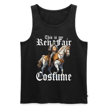 Dies Ist Mein Ren Faire -Kostüm -Turnier - Männer Premium Bio Tank Top - Schwarz - Vorne - AI Model Male 178 light (178cm)