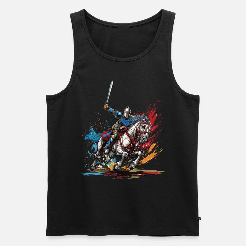 Renaissance Festivals Mittelalterliche - Männer Premium Bio Tank Top - Schwarz