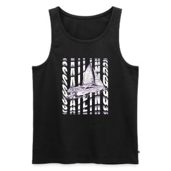 Catamaran-Boot Segelboot Segeln Segler - Männer Premium Bio Tank Top - Schwarz - Vorne - AI Model Male 178 light (178cm)