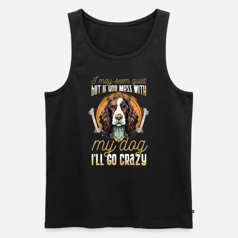 Hunderasse Englisch Springer-Spaniel - Männer Premium Bio Tank Top - Schwarz