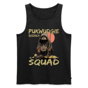 Pukwudgie Research Squad - Kryptozoologie - - Männer Premium Bio Tank Top - Schwarz - Vorne - Michal (187cm)