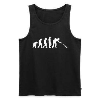 Petanque Boccia Petanque Balls Boules Player - Men's Premium Organic Tank Top - black - Front - AI Model Male 178 light (178cm)