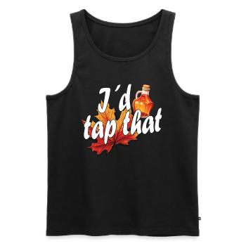 Ich Würde Diesen Ahornbaum Tippen, Der Auf - Männer Premium Bio Tank Top - Schwarz - Vorne - AI Model Male 178 light (178cm)
