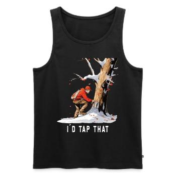 Ich Würde Diesen Ahornbaum Tippen, Der Auf - Männer Premium Bio Tank Top - Schwarz - Vorne - AI Model Male 178 light (178cm)
