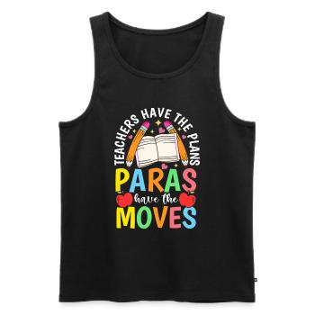 Parapro Teacher Assistant Paraprofessionales - Men's Premium Organic Tank Top - black - Front - Michal (187cm)