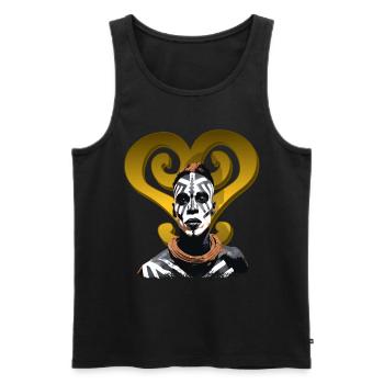 Sankofa Symbol Adinkra Ghana Black History - Men's Premium Organic Tank Top - black - Front - Michal (187cm)