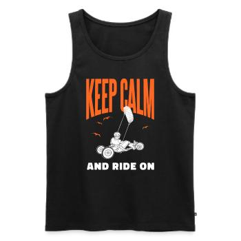 Strand-Kite Windracer Land-Kite Kite-Strandsegler - Männer Premium Bio Tank Top - Schwarz - Vorne - AI Model Male 178 light (178cm)