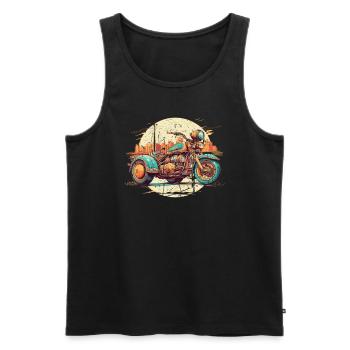 Trike Trike Rider Motor Trike Funny Trike Bike - Men's Premium Organic Tank Top - black - Front - Michal (187cm)