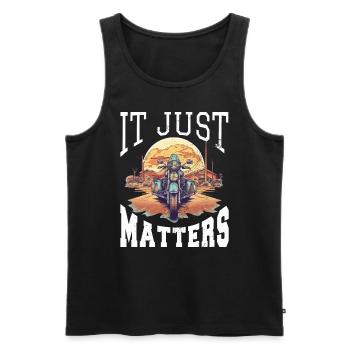 Trike Trike Rider Motor Trike Funny Trike Bike - Men's Premium Organic Tank Top - black - Front - Michal (187cm)