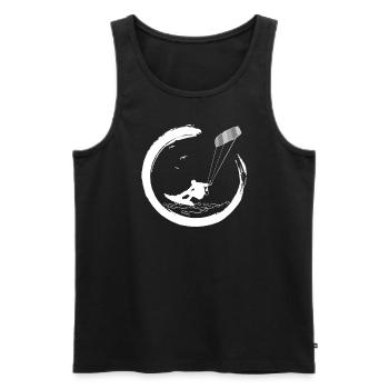 kitesurf kitesurf kitesurf planche de kite surf - Débardeur bio Premium Homme - noir - Devant - Michal (187cm)