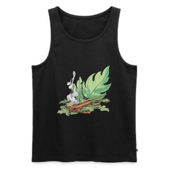 Smudge Sage Feather Spirituelle Hexerei - Männer Premium Bio Tank Top - Schwarz - Vorne - AI Model Male 178 light (178cm)