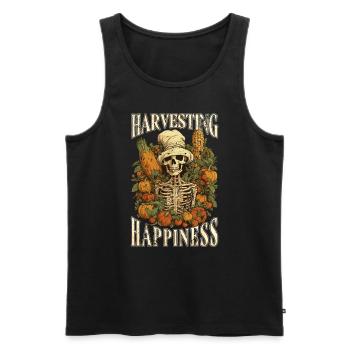 Gärtner Gartenpflanze Bauern-Sprüche Vintage - Männer Premium Bio Tank Top - Schwarz - Vorne - Michal (187cm)
