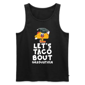 Cérémonie de remise des diplômes Let’s Taco Bout - Débardeur bio Premium Homme - noir - Devant - Michal (187cm)