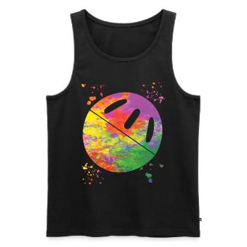 Pickleball Colorsplash Wiffleball Club - Débardeur bio Premium Homme - noir - Devant - Michal (187cm)