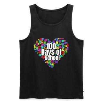 100. Tag Des Schulherzkostüms 100 Schultage - Männer Premium Bio Tank Top - Schwarz - Vorne - Michal (187cm)